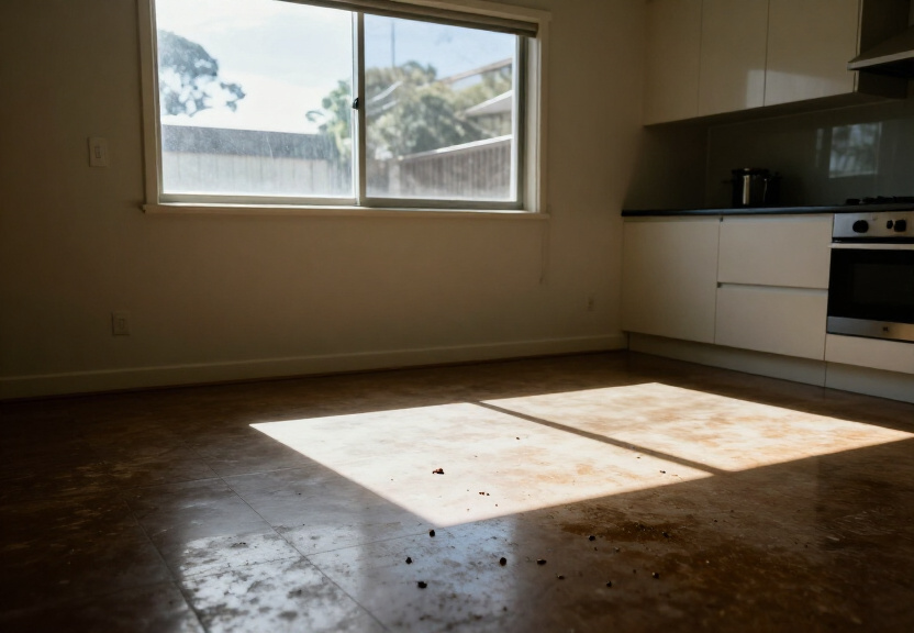 Rodent infestation in a Bankstown kitchen before treatment